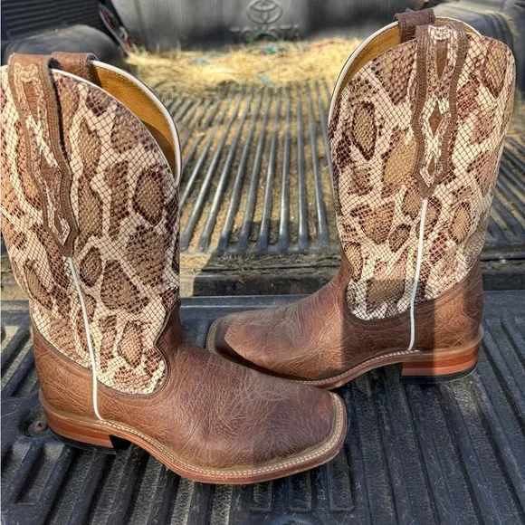 Women’s Boulet Brown leather and Snake boots 6.5 C - Picture 7 of 7